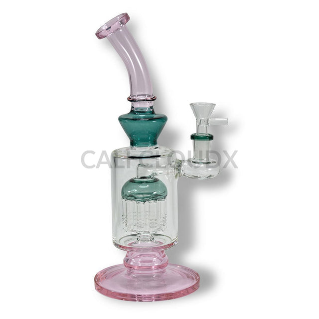 10 Color Tube Tree Perc. Water Pipe By Cali Cloudx Glass