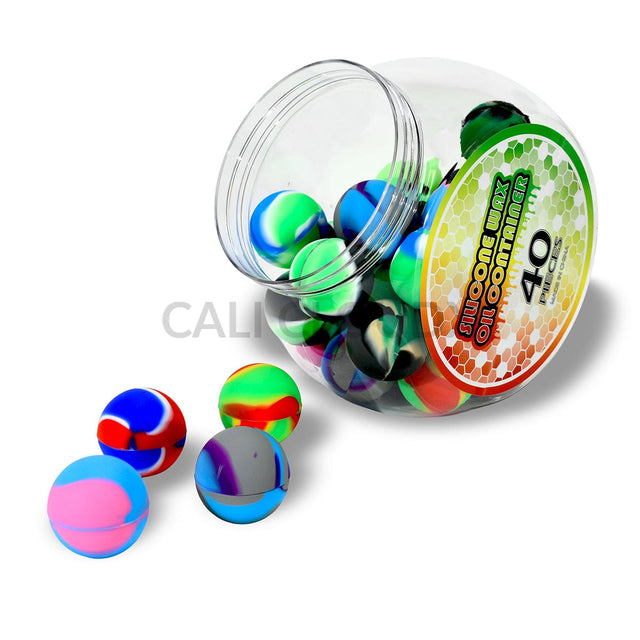 10 ML Silicone Round Container - 40 Count