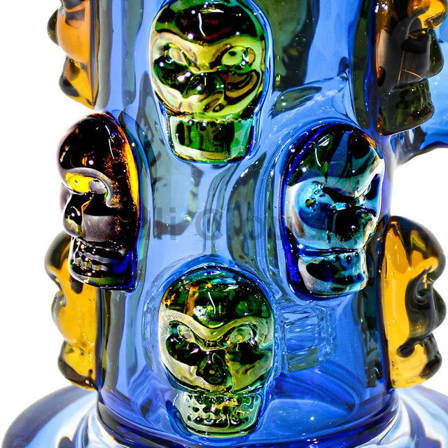 11 Skull Marble Water Pipe By Cali Cloudx Glass Waterpipe