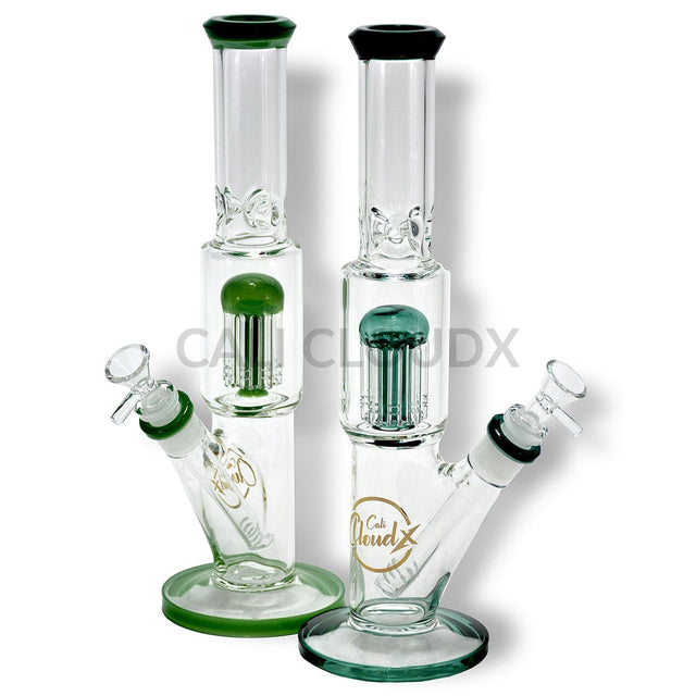 13 Color Tree Perc. Straight Water Pipe By Cali Cloudx
