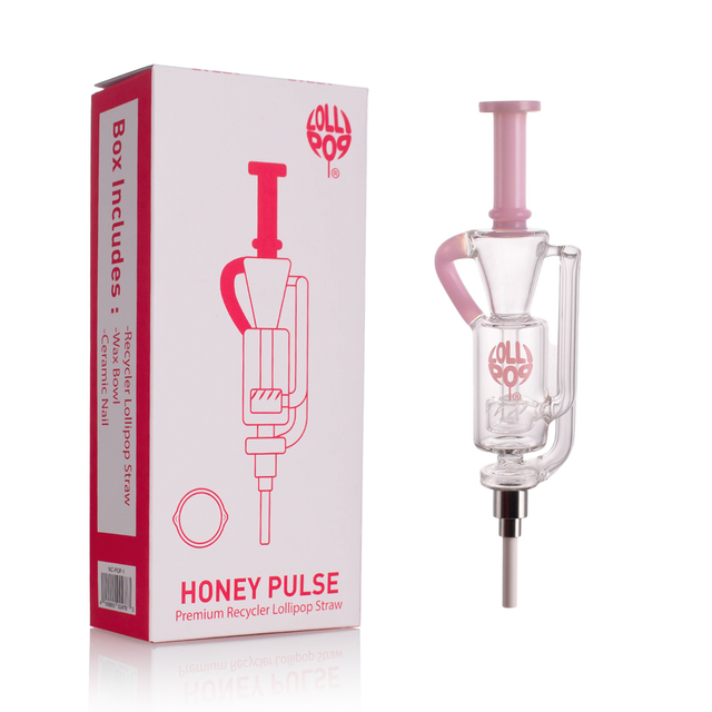 LOLLIPOP Recycler Glass Premium Dab Straw Kit