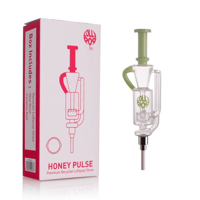 LOLLIPOP Recycler Glass Premium Dab Straw Kit