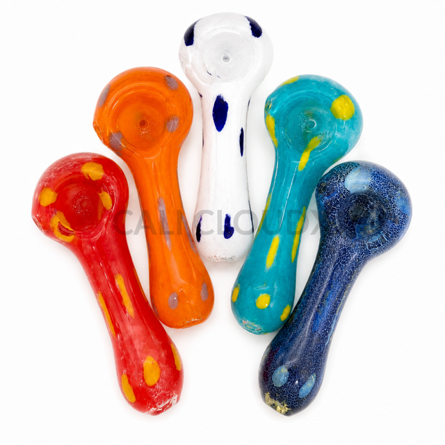 3’’ Frit Color & Dotted Hand Pipe - Handpipe