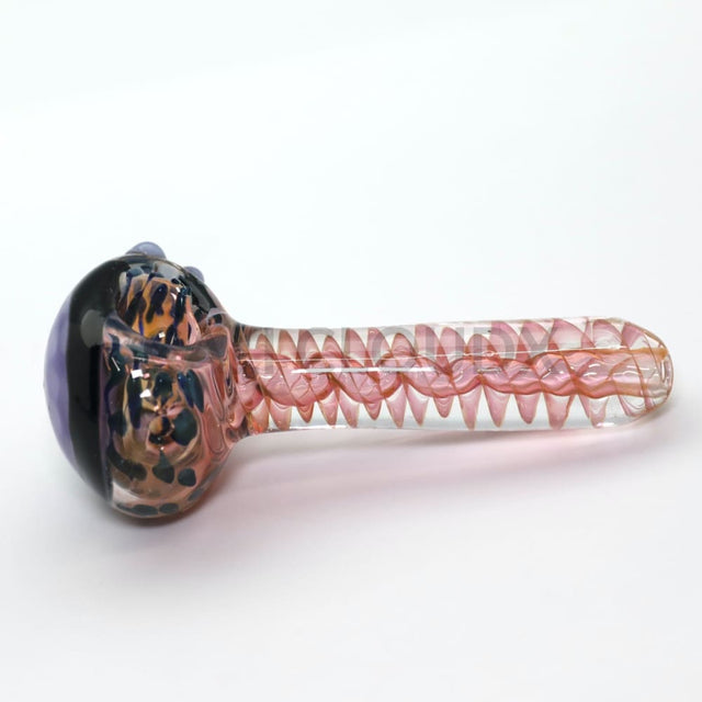 5 Clear Colored Spiral Design Body Hand Pipe