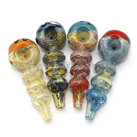 5 Premium Zig Zag Frit And Pattern Top Hand Pipe