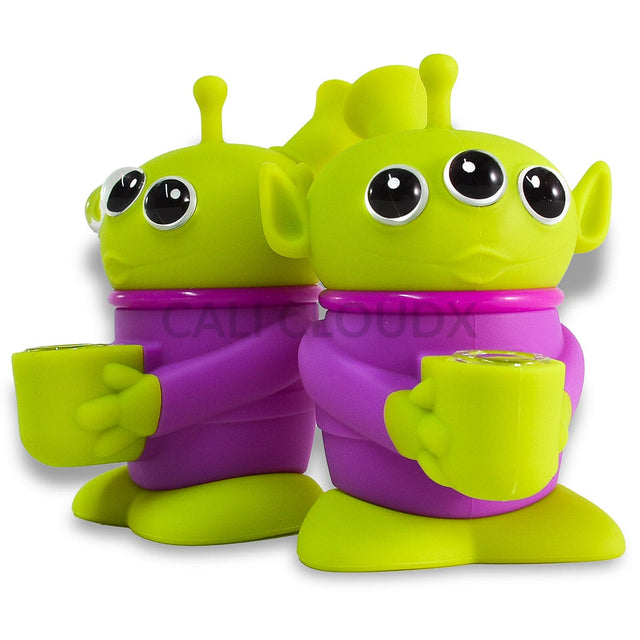 Silicone Three Eye Alien Waterpipe