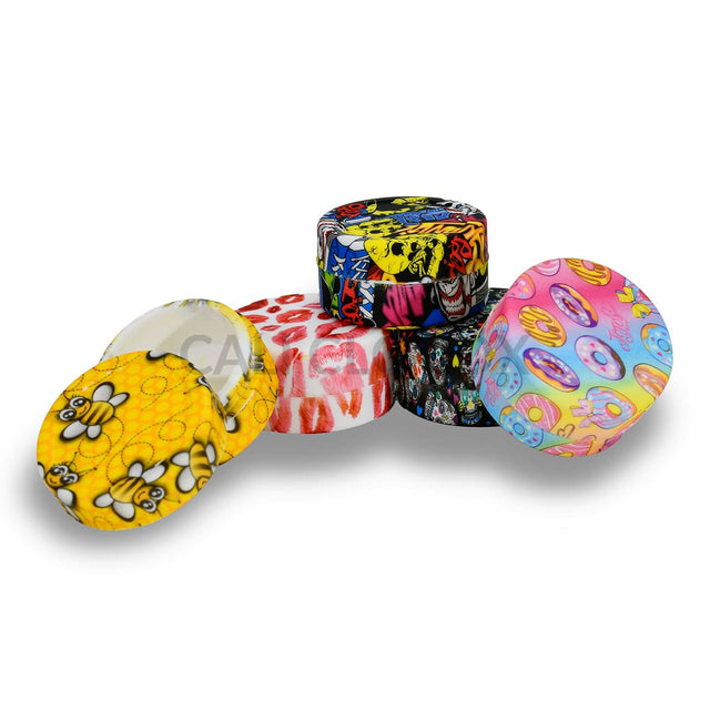 50 ml Round Printed Silicone Container - 22 Count / 2.75 each)