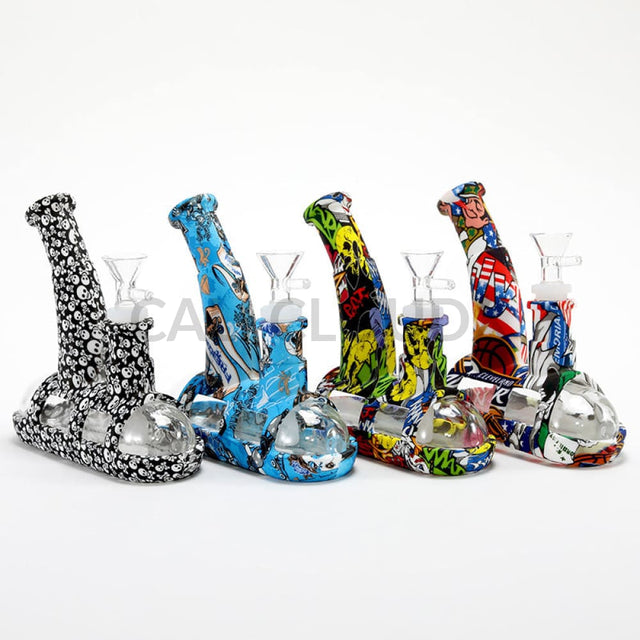 Steam Boat Silicone Waterpipe-Printed