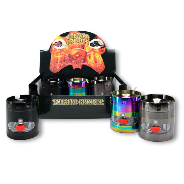 60Mm Crown Top Colorful Grinder W Drawer (6Pcs / $8 Ea.)