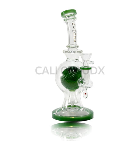 9’ Slime Color Recycler Dome Waterpipe Green