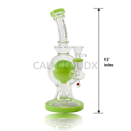 9’ Slime Color Recycler Dome Waterpipe Light Green