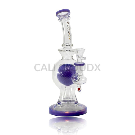 9’ Slime Color Recycler Dome Waterpipe Purple
