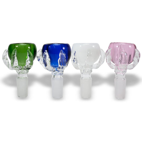 14mm Glass Hand Design Bowls - 5 Count