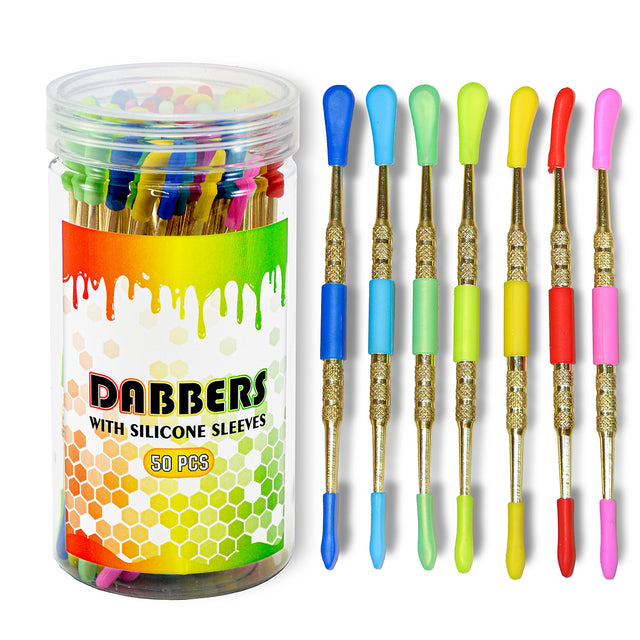 5" Metal Dabber Gold With Silicone Cover (50pcs/$0.75ea)