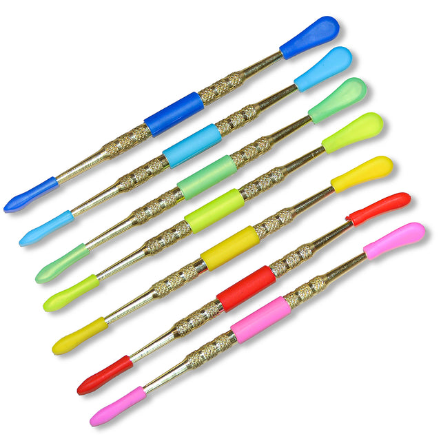 5" Metal Dabber Gold With Silicone Cover (50pcs/$0.75ea)