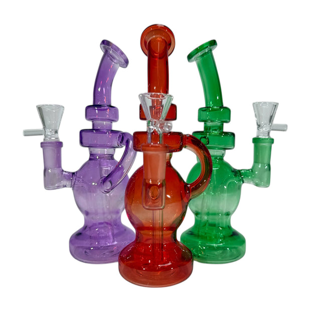 7" Round Inline Mini Water Pipe | Rig