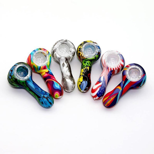 3" Silicone Printed Pipe - Cali Cloudx Inc
