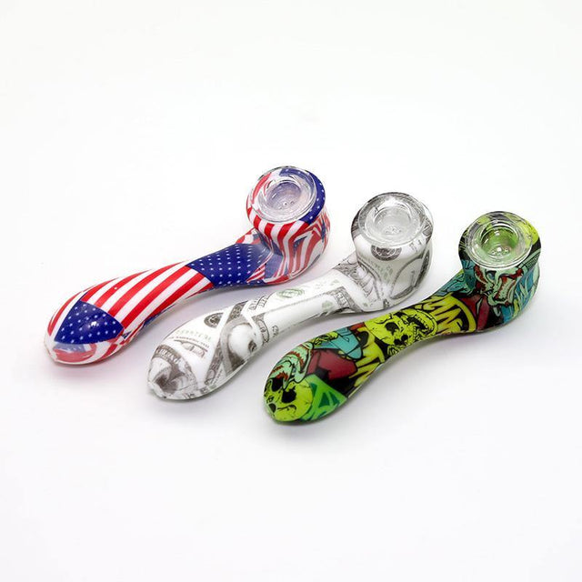 Printed Sherlock Style Handpipe - Cali Cloudx Inc