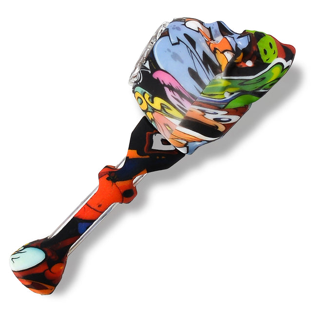 2 in 1 Silicone Skull Head Hand Pipe & One Heater