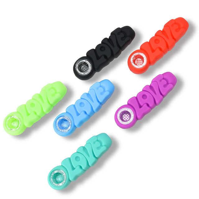 4'' Silicone Love Hand Pipe