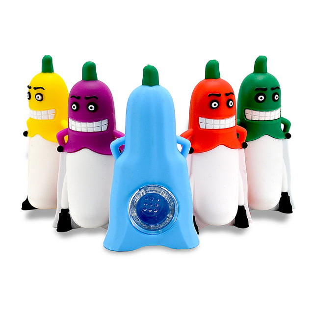 4.5" Silicone Character Pipe