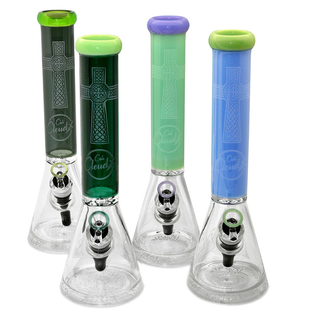 15 Engraved Design 9Mm Base Beaker By Cali Cloudx