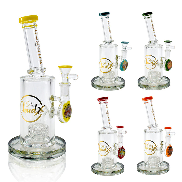 12" Zig-Zag Art with Percolator Waterpipe