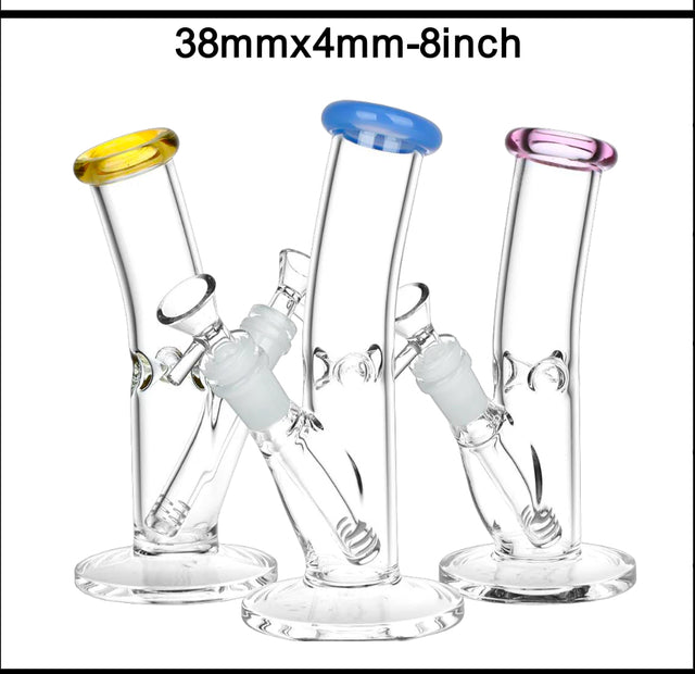 8" Slanted Glass Waterpipe