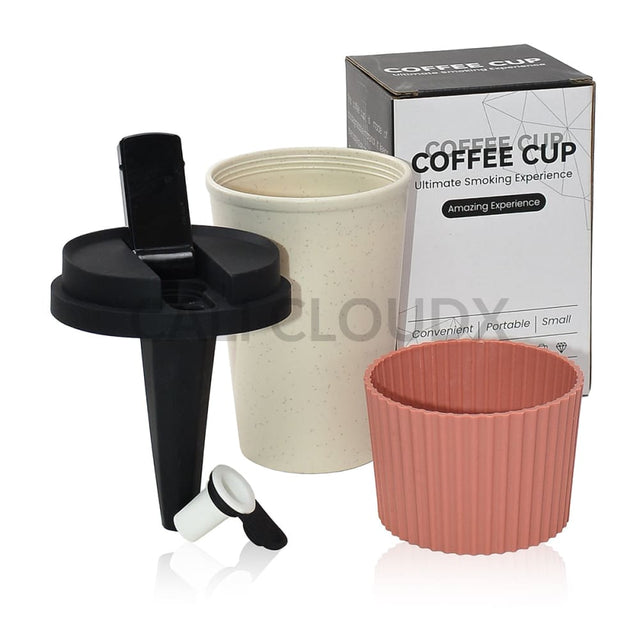 5.5 Biodegradeable Coffee Cup W/ 1.5Silicone Lid Waterpipe