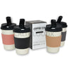 5.5 Biodegradeable Coffee Cup W/ 1.5Silicone Lid Waterpipe Assorted Colors