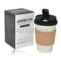 5.5 Biodegradeable Coffee Cup W/ 1.5Silicone Lid Waterpipe Beige