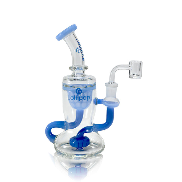 Lollipop Mini Recycler Rig - Sold By Cali Cloudx Blue