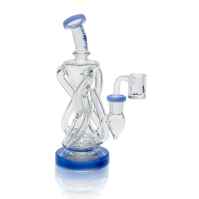 Lollipop Mini Recycler Rig - Sold By Cali Cloudx Blue