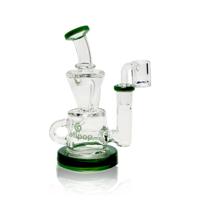 Lollipop Mini Recycler Rig - Sold By Cali Cloudx Green