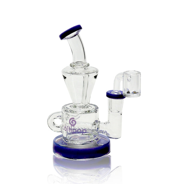 Lollipop Mini Recycler Rig - Sold By Cali Cloudx Purple
