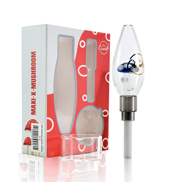 Mini Mushroom Oval Matrix Nectar Collector | Dab Straw