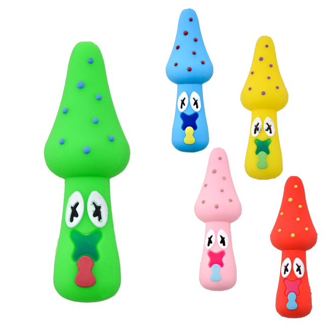 3.5 Mini Silicone Mushroom Pipe (6pcs/$3.00ea)
