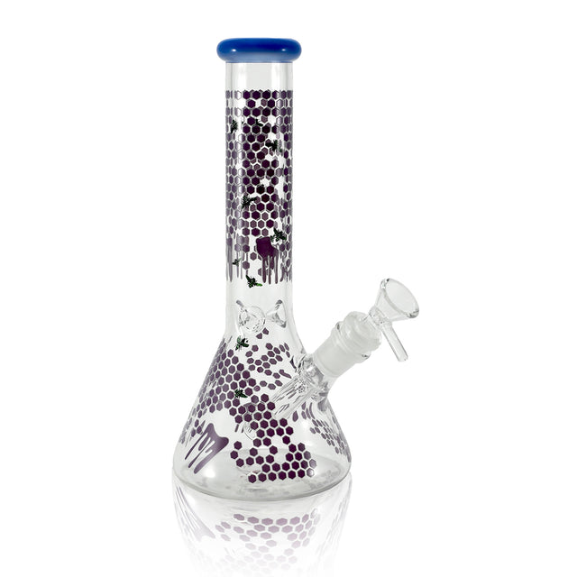10" Glow In The Dark Bee Beaker WaterPipe