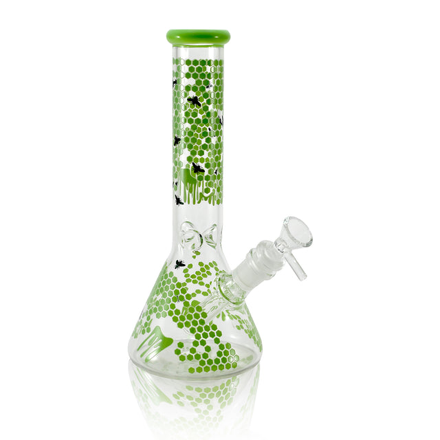 10" Glow In The Dark Bee Beaker WaterPipe