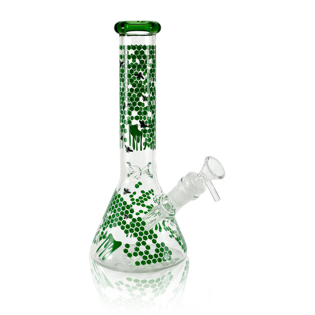 10" Glow In The Dark Bee Beaker WaterPipe