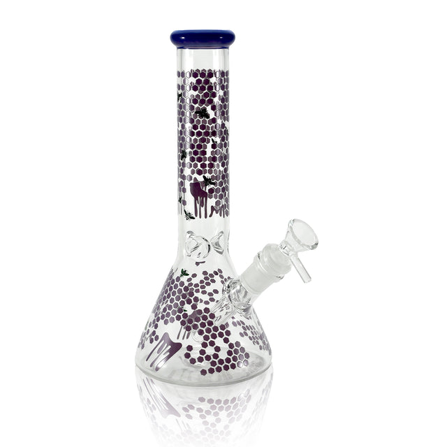 10" Glow In The Dark Bee Beaker WaterPipe