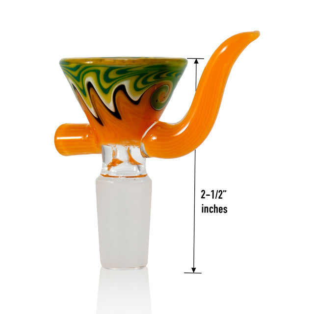 14mm One Horn Pattern Style Bowl (12 Pcs / $5.50 ea.)