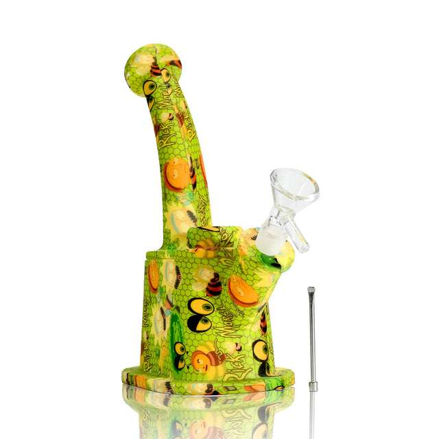 8" Printed Silicone Waterpipe
