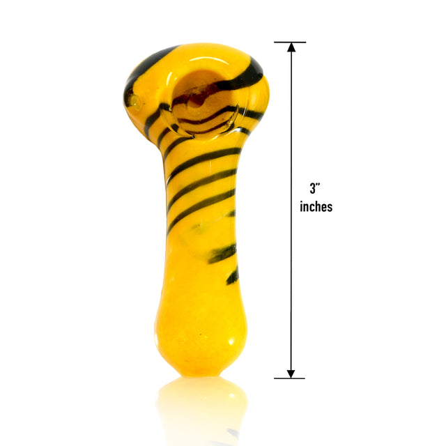 3" Striped Mini Glass Hand Pipe – Bulk Jar