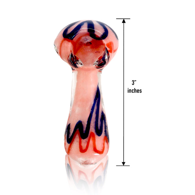 3" Zig-Zag Glass Mini Hand Pipe – Bulk Jar