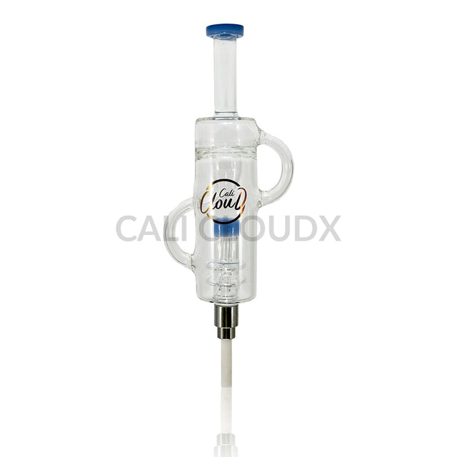Cali Cloudx Dual DOM Extend CX Recycle Dab Straw Kit– Premium Honey Straw Blue