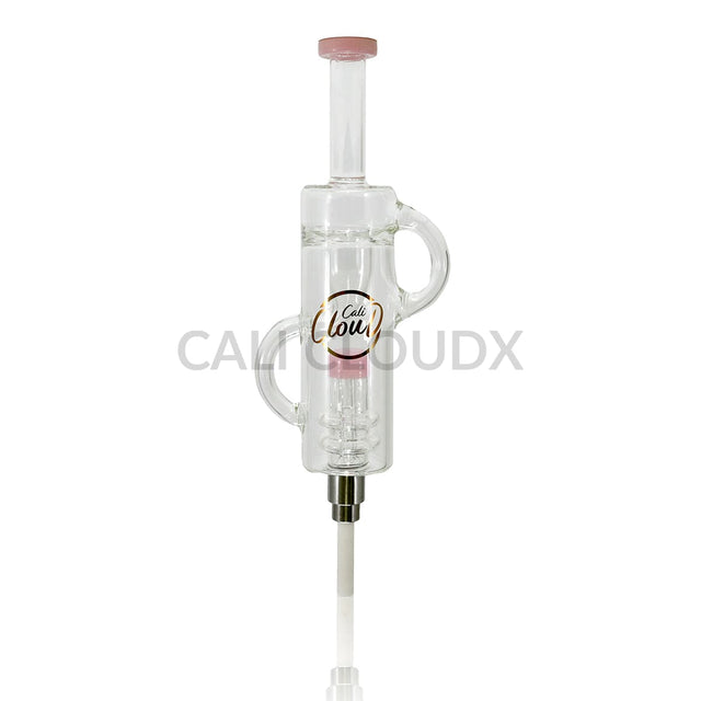 Cali Cloudx Dual DOM Extend CX Recycle Dab Straw Kit– Premium Honey Straw Light Pink