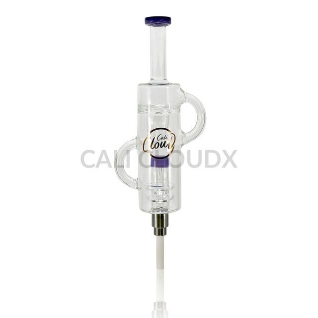 Cali Cloudx Dual DOM Extend CX Recycle Dab Straw Kit– Premium Honey Straw Purple