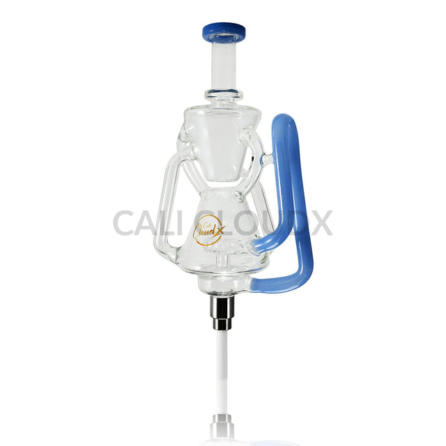 Cali CloudX Dual Dome Extend CX Recycler Premium Dab Straw Kit Blue Nectar collector