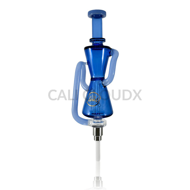 Cali CloudX Dual Dome Extend CX Recycler Premium Dab Straw Kit Blue Nectar collector